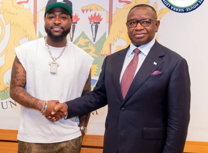 Davido visits Sierra Leone President ahead of AFCON 2025 Beach concert