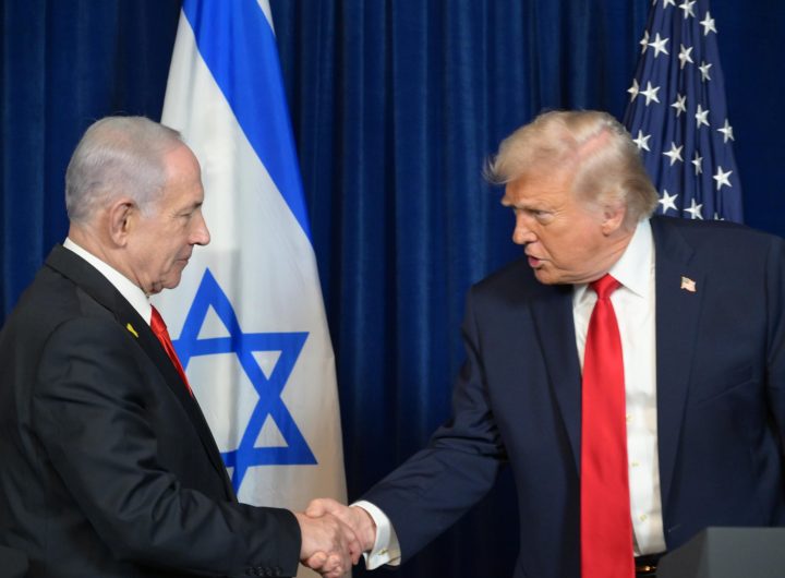 U.S President, Donald Trump and Israeli Prime Minister, Benjamin Netanyahu
