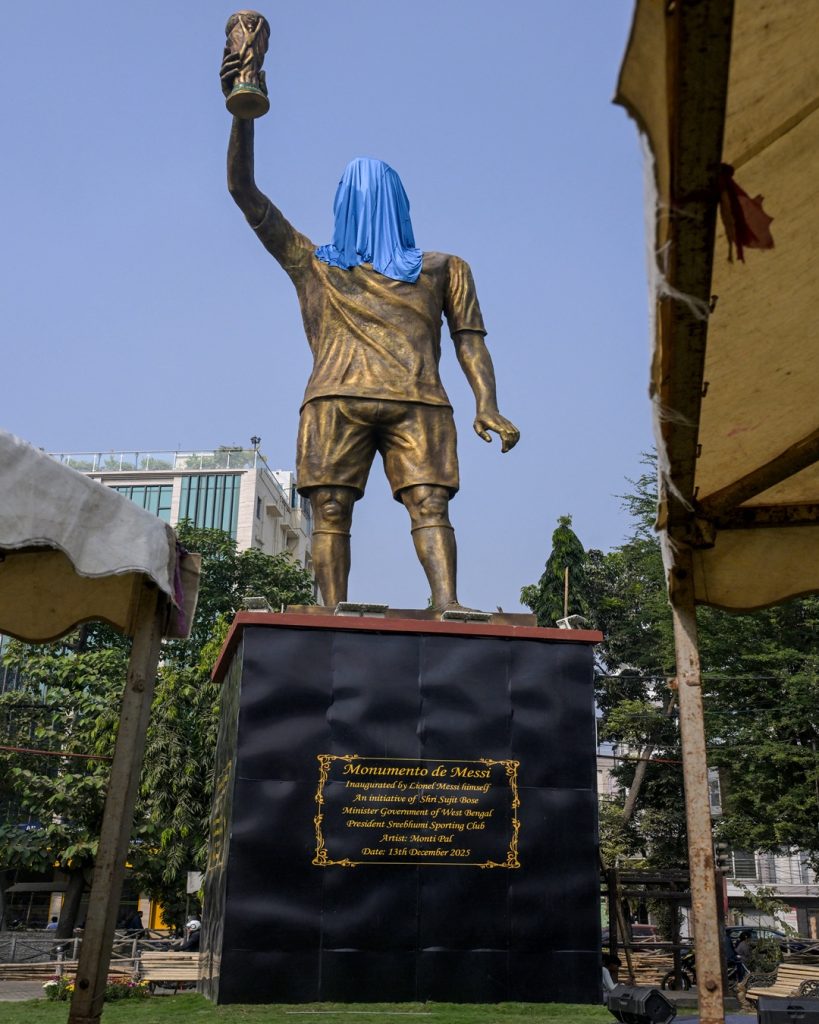 Messi arrives in India, to unveil 70-ft statue of himself on historic ‘GOAT’ tour 3 Messi arrives in India, to unveil 70-ft statue of himself on historic ‘GOAT’ tour