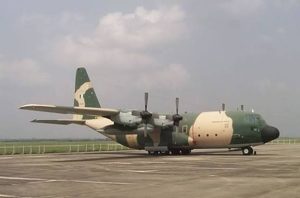 Nigerian Air Force NAF aircraft lands in Burkina Faso
