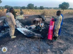 NAF jet crashes in niger