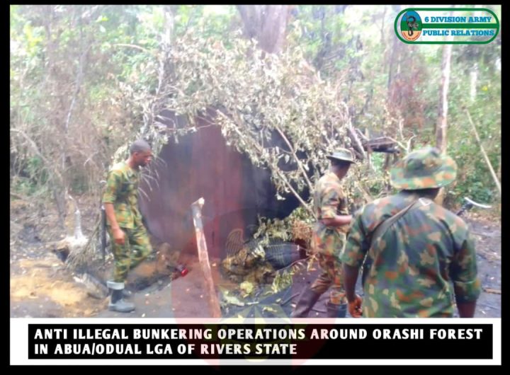 Troops arrest 19 oil thieves, deactivate 22 illegal bunkering hubs in Niger Delta
