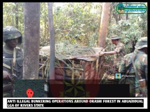 Troops arrest 19 oil thieves, deactivate 22 illegal bunkering hubs in Niger Delta