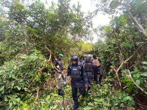 Police raid bandits kidnappers camp in Forest