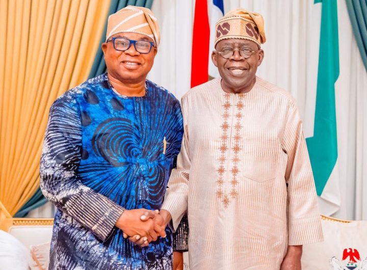 President Bola Tinubu and Munirudeen Oyebamiji