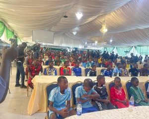 Rescued kidnapped Catholicschool children in Niger State