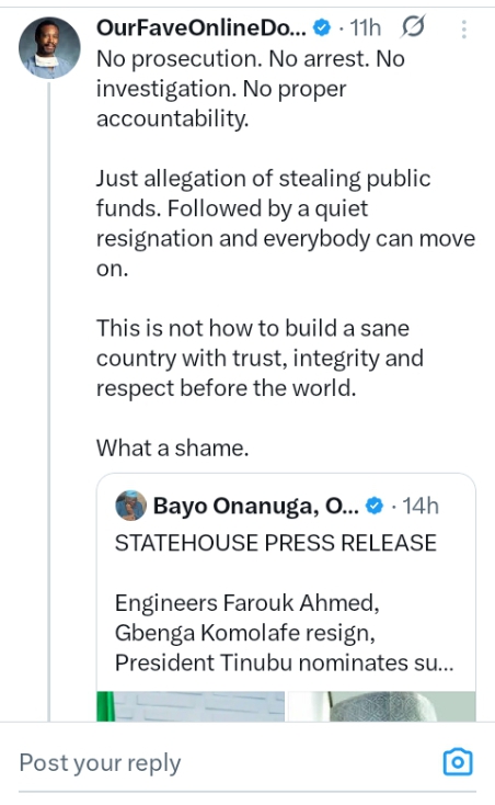 Presidency reacts as pressure mounts for probe into corruption allegations against NMDPRA Chief, Farouk Ahmed 2 Screenshot 20251218 084026 1