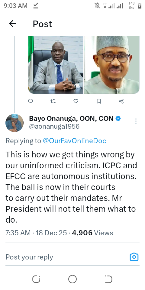 Presidency reacts as pressure mounts for probe into corruption allegations against NMDPRA Chief, Farouk Ahmed 3 Screenshot 20251218 090340
