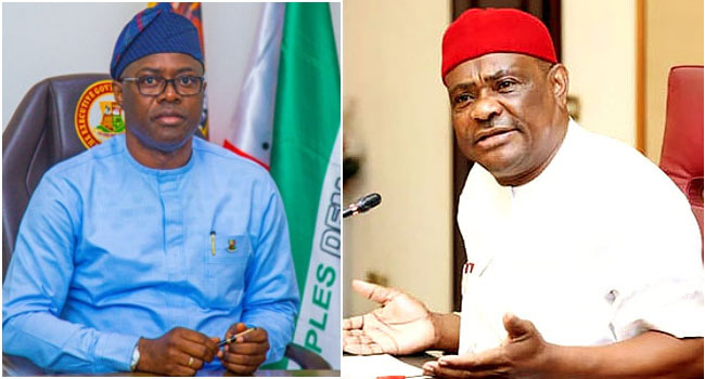 Oyo State Governor, Seyi Makinde and FCT Minister, Nyesom Wike