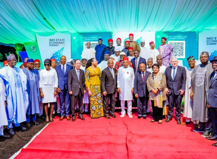 VP Kashim Shettima and other dignitaries at the Imo State Economic Summit held on Thursday in Owerri