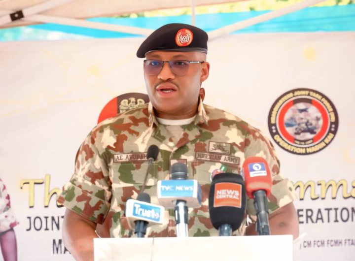 Theatre Commander of the Joint Task Force, North East Operation Hadin Kai (OPHK), Major General Abdulsalam Abubakar,