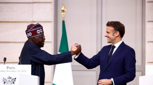 Tinubu and French President Emmanuel Macron