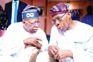 President Bola Tinubu and former President Olusegun Obasanjo