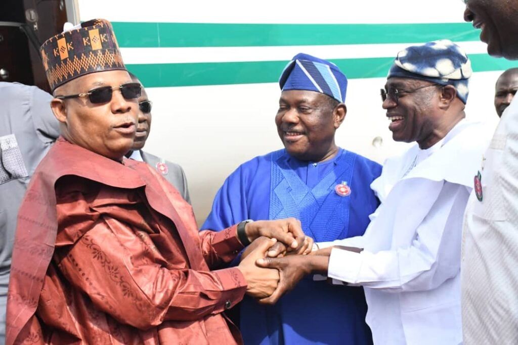 VP Kashim Shettima, Benue State Governor, Hyacinth Alia and SGF George Akume