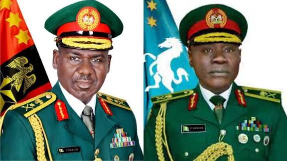 Two former Chiefs of Army Staff, retired Lt.-Gen. Tukur Buratai and retired Lt.-Gen. Faruk Yahaya