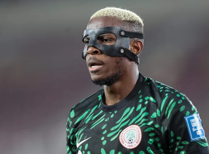 Nigerian super Eagles Victor Osimhen..