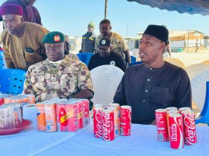 Zulum celebrates Christmas with frontline soldiers