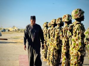 Zulum celebrates Christmas with frontline soldiers in Malam Fatori