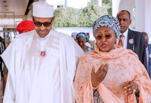 late President Muhammadu Buhari and Aisha Buhari