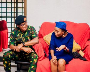 NYSC FG Brigadier General Olakunle Nafiu, paid condolence visit to the family of late Brigadier General Soyemi Ayodele Sofoluwe (Rtd.)