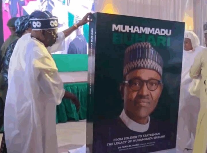 tinubu and Buharis book launch