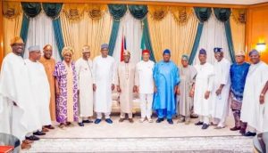 President Bola Tinubu on Wednesday met with the aspirants at the State House, Abuja. Photo credit: State House