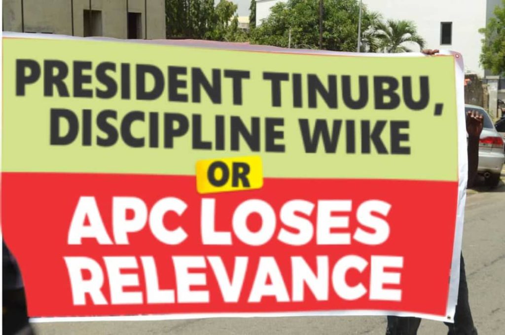 APC leaders, Tinubu support groups demand sack of Wike at Abuja rally