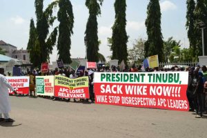 APC leaders, Tinubu support groups demand sack of Wike at Abuja rally