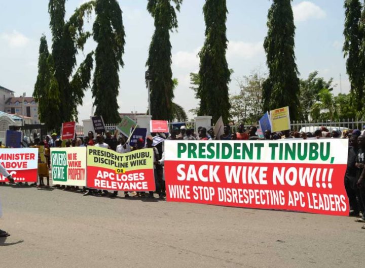 APC leaders, Tinubu support groups demand sack of Wike at Abuja rally