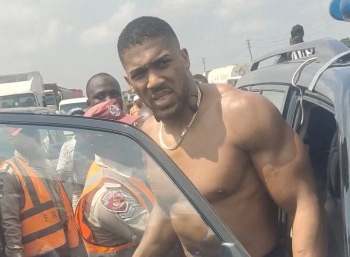 Anthony Joshua survives deadly road crash along Lagos-Ibadan expressway
