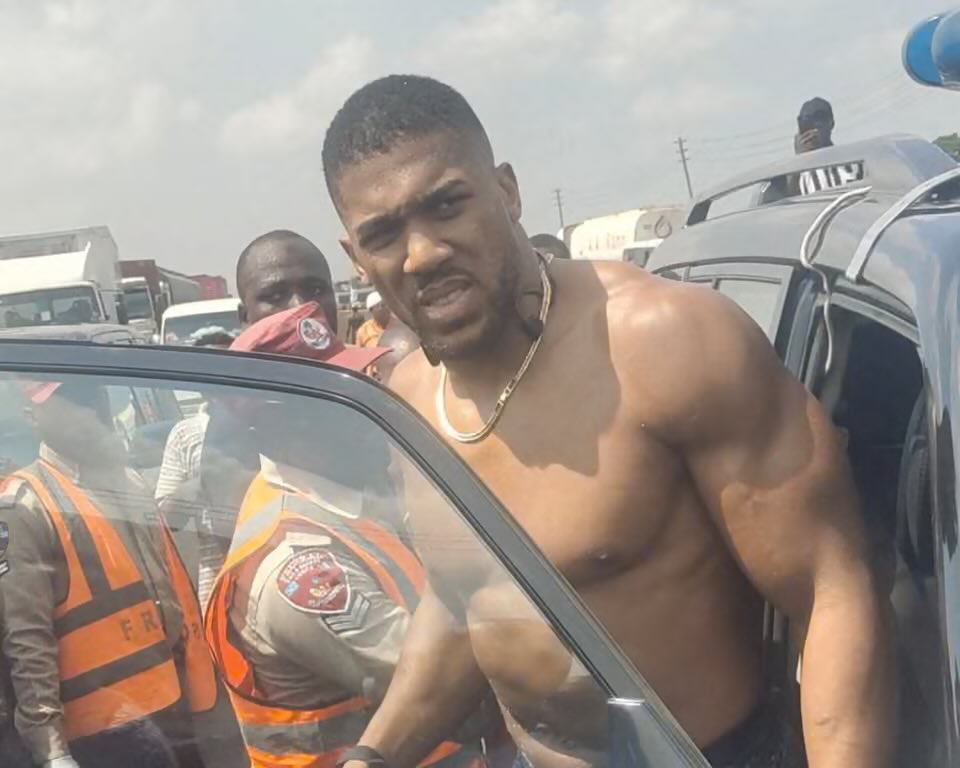Anthony Joshua survives deadly road crash along Lagos-Ibadan expressway