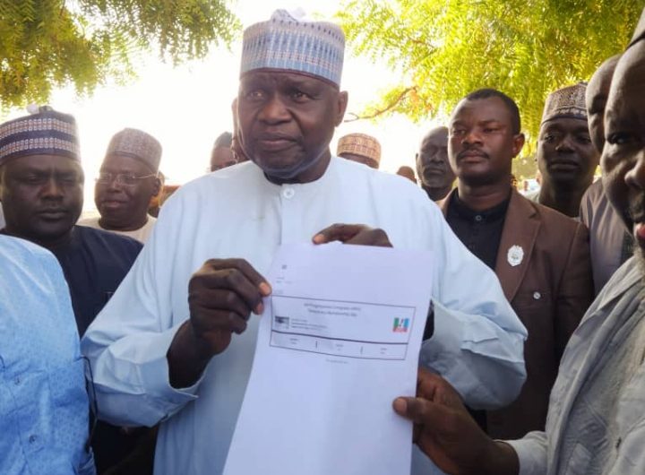 Borno SSG Bukar Tijjani picks APC e registration card