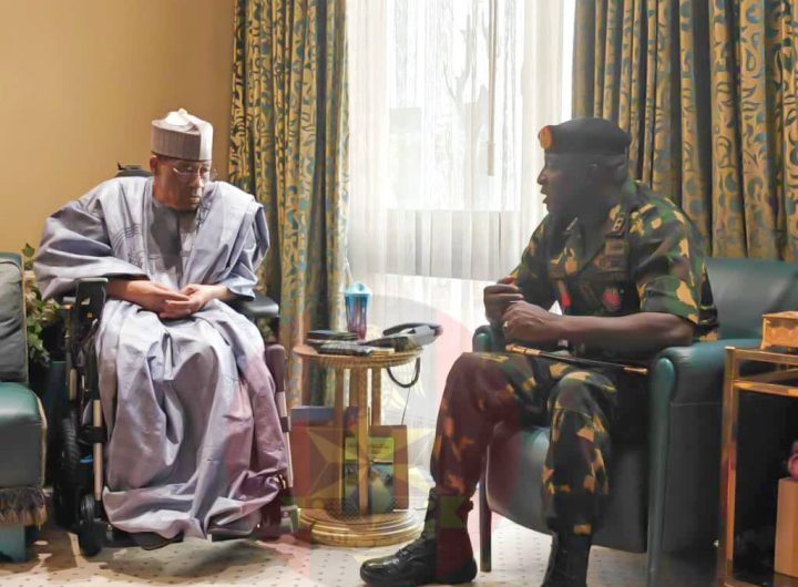 COAS Lieutenant General Waidi Shaibu, and former Head of State, General Ibrahim Babaginda (IBB). Photo credit: @NigerianArmy/X