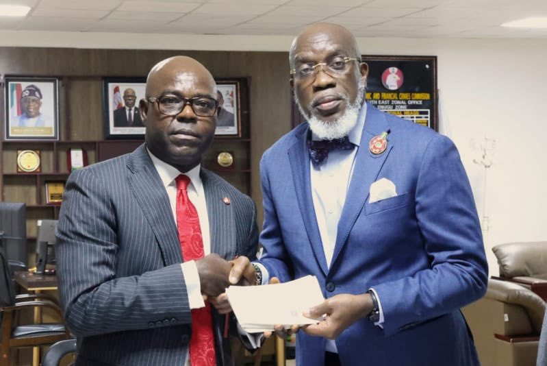 EFCC hands over N1.2 billion recovered from Sujimoto to Enugu Govt