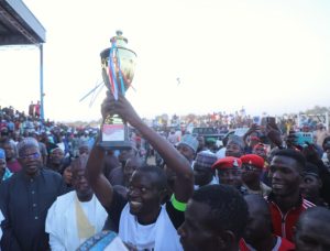 Zulum presents Senator Ndume Unity Cup grand finale trophy to Biu United