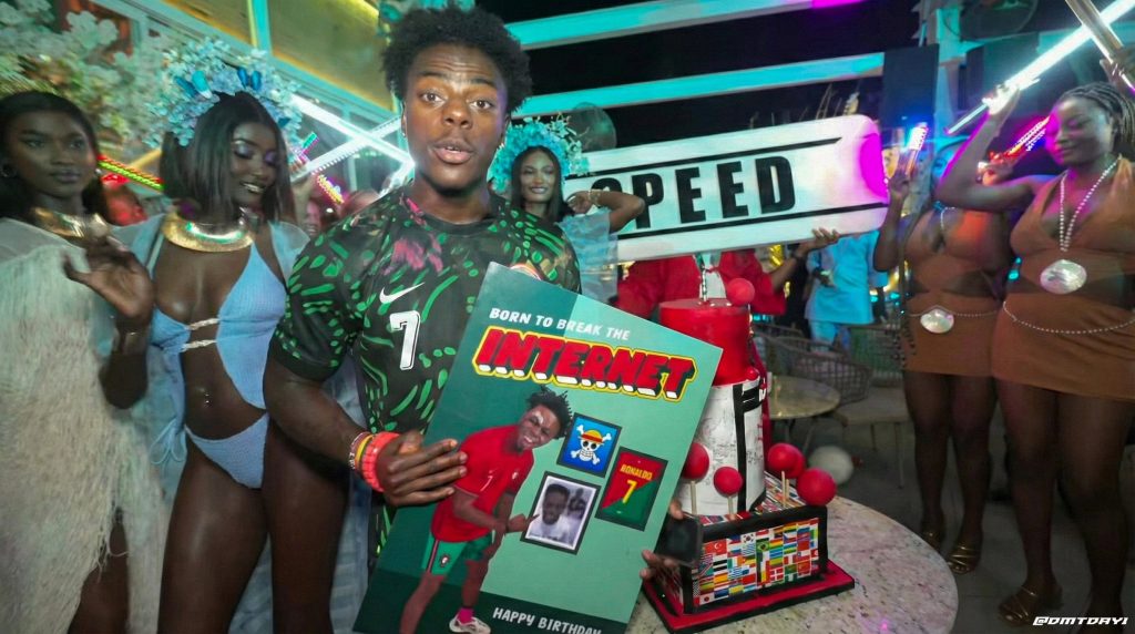 PHOTONews: IShowSpeed celebrates 21st birthday in Nigeria 3 American YouTube sensation IShowSpeed celebrates his 21st birthday in Nigeria, smiling for the camera as fans and well-wishers surround him during the lively outing.