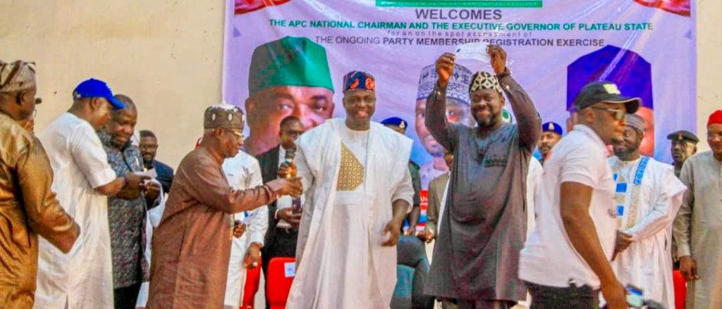 Langtang North Chairman receives APC membership card