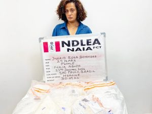 NDLEA arrests Brazilian woman for drug trafficking