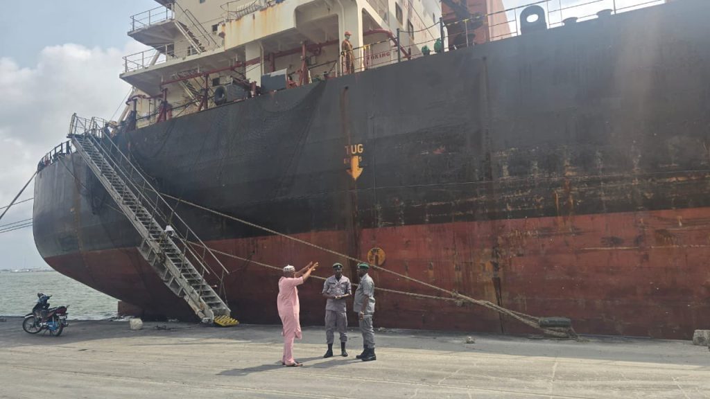 The intercepted foreign vessel, MV San Antonio