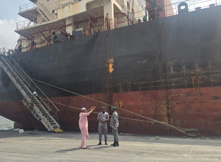 The intercepted foreign vessel, MV San Antonio