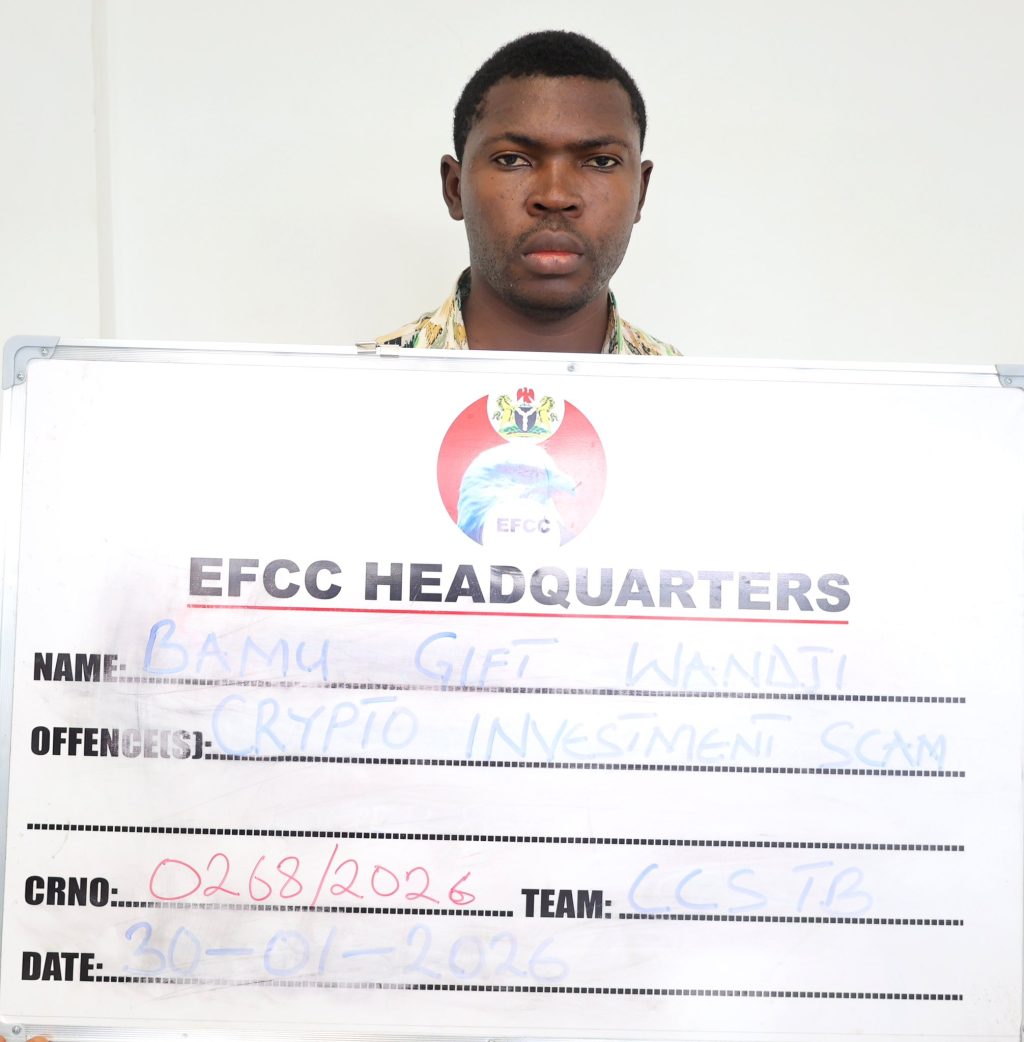NSCDC hands over fake crypto currency investment suspect to EFCC 