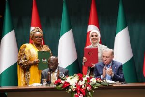 Nigeria Tinubu signs trade deal with Turkiye