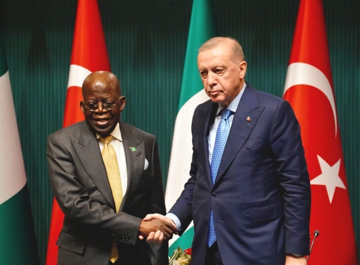 Nigerian President Bola Tinubu and Turkish President Recep Tayyip Erdogan
