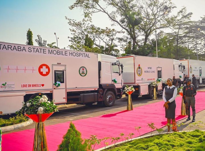 Nigerian first lady donates 3 mobile ambulances to Taraba Govt, NYSC