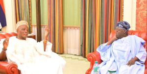 President Bola Ahmed Tinubu meets with Olubadan of Ibadanland,Oba Rashidi Adewolu Ladoja at the Presidential Villa, Abuja on Friday 23/01/2026, Photo credit: State House.
