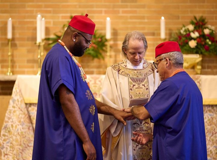 Viral wedding photos of Imo man, Innocent Okechukwu, marrying a man set social media ablaze