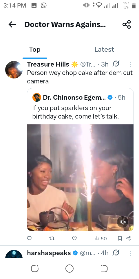 Aproko Doctor warns against use of sparklers on birthday cakes 3 Screenshot 20260123 151437 2