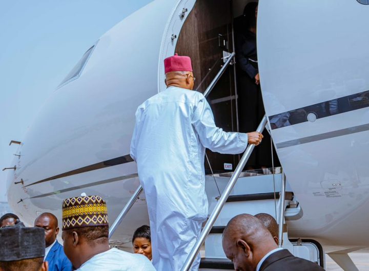 Shettima departs Abuja to represent Tinubu at Guinea-Conakry's presidential inauguration