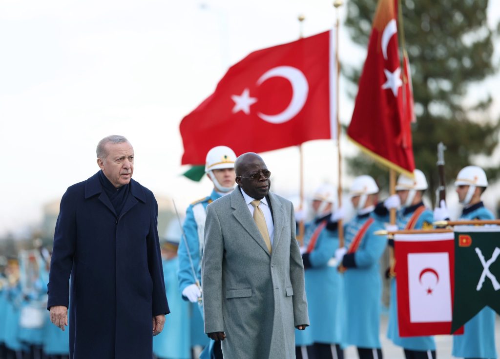“No steady power, no second term”: Peter Obi blasts Tinubu as National Grid collapses again 3 President President Recep Tayyip Erdogan, welcomed President Bola Ahmed Tinubu of Nigeria, who is paying a visit to Türkiye, with an official ceremony at the Presidential Complex.