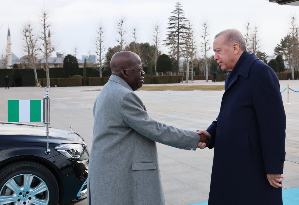 President President Recep Tayyip Erdogan, welcomed President Bola Ahmed Tinubu of Nigeria, who is paying a visit to Türkiye, with an official ceremony at the Presidential Complex.